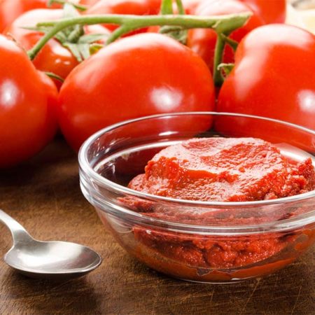 Licopeno en la pasta de tomate
